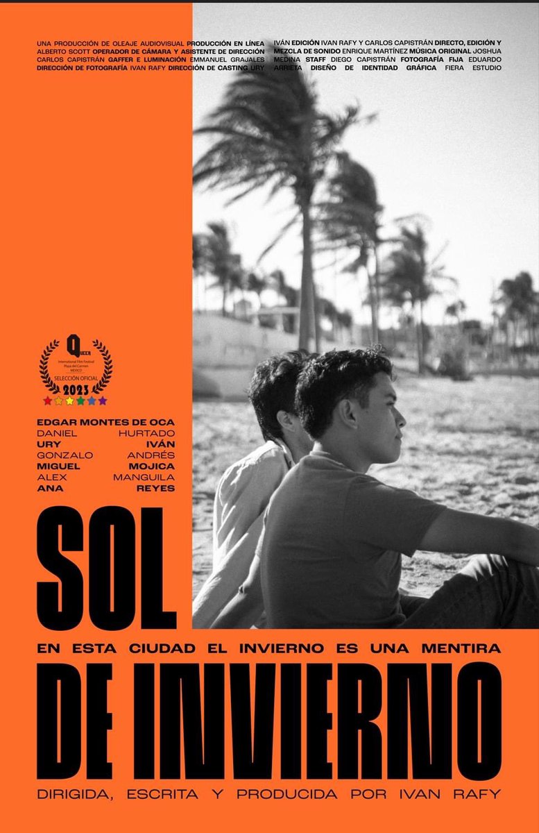 ivanrafy's tweet photo. Sol de Invierno es parte de la selección oficial 2023 del QIFF en Playa del Carmen ☀️🥹 https://t.co/ND8qXjz6SP