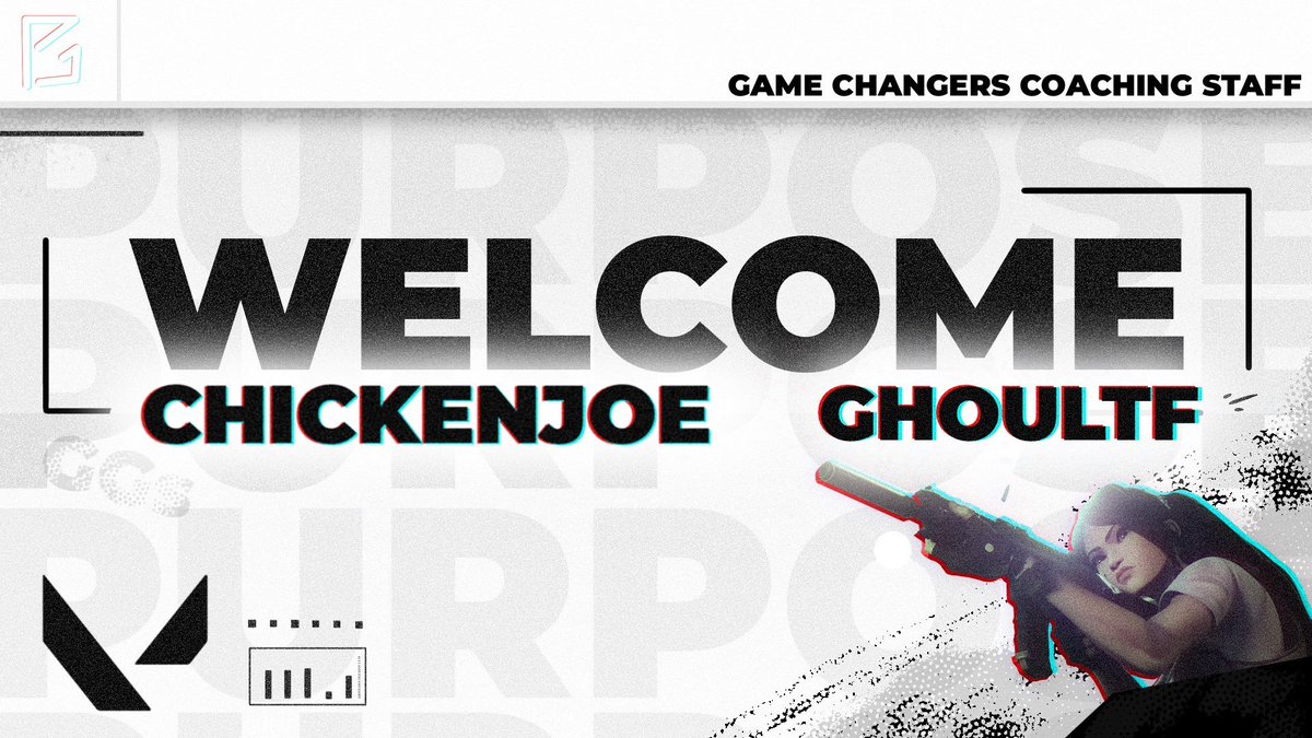 PurposeGGss's tweet photo. We are happy to officially announce the launch of our future Valorant Game Changers team, along with the coaches that will be spearheading the project @ChickenJoe6ft and @Ghoultf_!
Welcome to the organization! ๐#createpurpose https://t.co/KU0c1nASVk