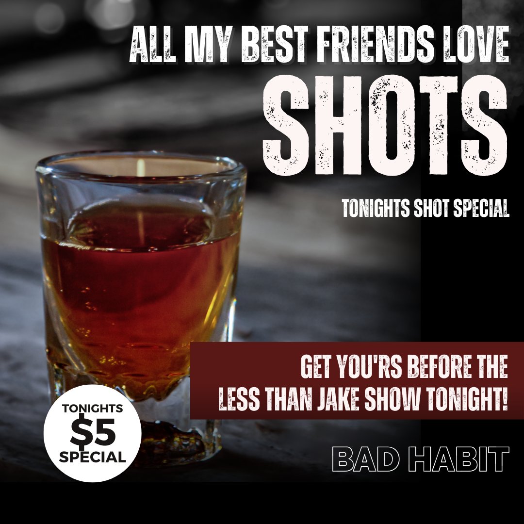 BadHabitChicago's tweet photo. Less Than Jake Fans Stop in Next-door for a Shot Special! https://t.co/WmYiQtlatA