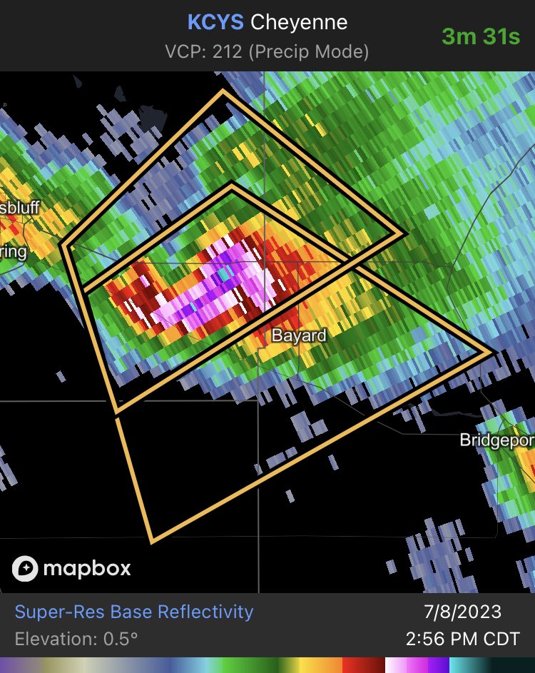 Reid Lash WX on Twitter "Bayard, NE, has been placed under a severe