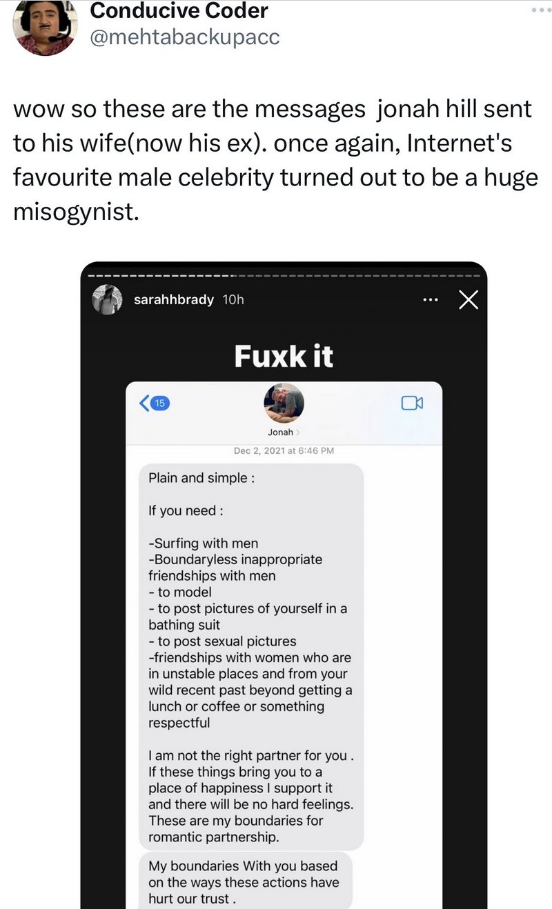 Meghan Murphy on Twitter "I have Jonah Hill opinions 1) Posting