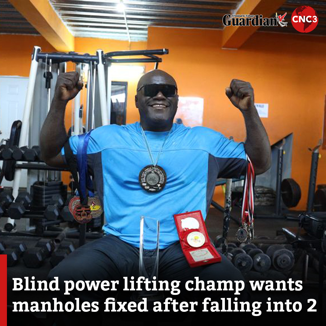 CNC3TV's tweet photo. Visually impaired power lifting champion Carlos Greene, who was injured when he fell into an unsecured manhole in February this year, is calling on the authorities to be more vigilant as in 2006 he had a similar experience and injured his back.

For more:
https://t.co/9RRuZhITKe https://t.co/dt8XaiKvoL