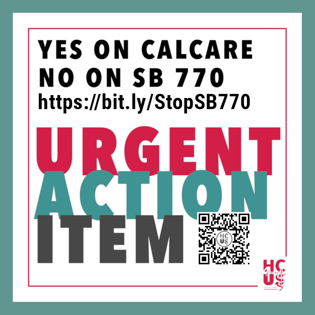 Health Care for US on Twitter "Act NOW to stop SB770! The pro