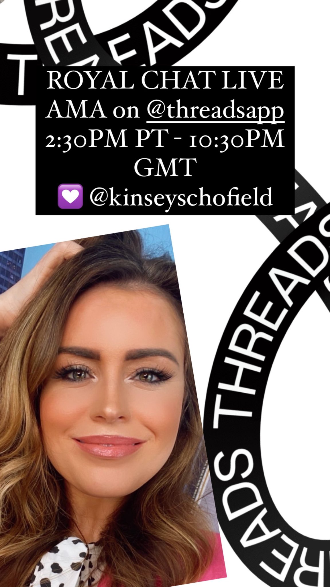 KINSEY SCHOFIELD on Twitter "Let’s chat live at 230PM PT on Threads(04)