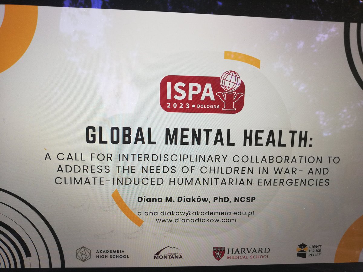 Always very passionate about encouraging people to support #globalmentalhealth
@2023Ispa @Unibo
#schoolpsych
@LighthouseRR