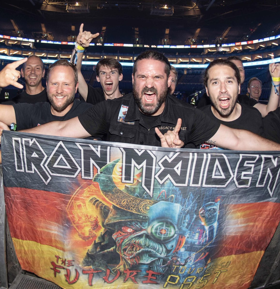 IronMaiden's tweet photo. Nearly show time! Are you ready for night 2 of 2?!
#IronMaiden #FirstToTheBarrier #TheFuturePastTour #McMurtrie #London https://t.co/u9xeBh8I8J
