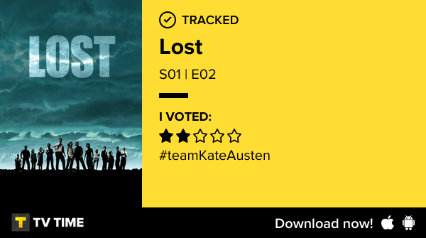 soosha94's tweet photo. I've just watched episode S01 | E02 of Lost! #Lost  https://t.co/xldNJ5Bkhk #tvtime https://t.co/RQUEzXlvju