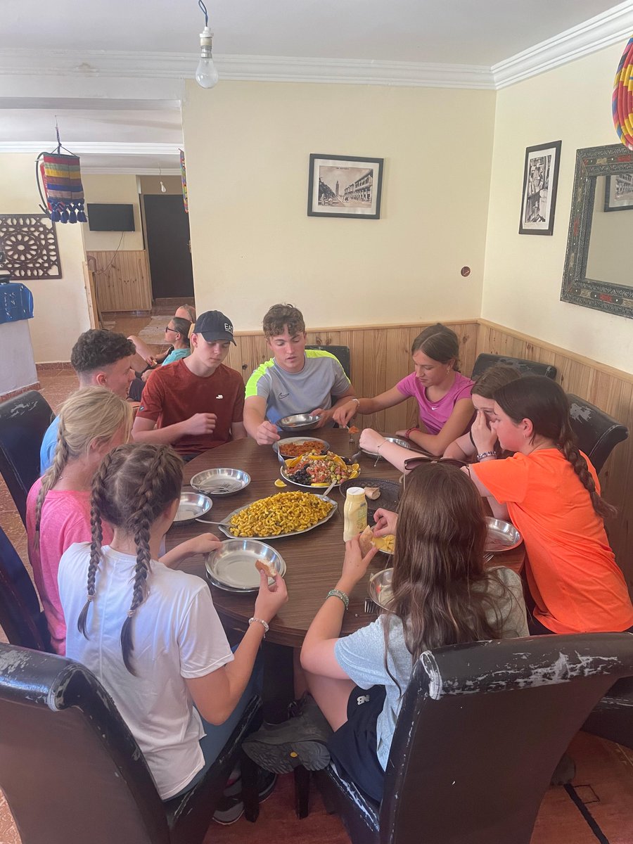 🗺️Here is BGS #WorldChallenge Team 2 - taking in their new surroundings and sampling the local cuisine! 

#BuryGrammarSchool #BGSY9 #BGSY10