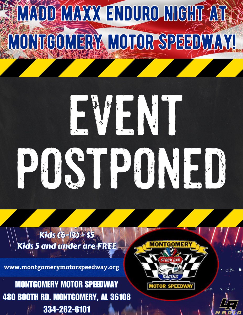 Due to incoming weather, we are postponing tonight’s event. We will announce a make-up date at a later time.