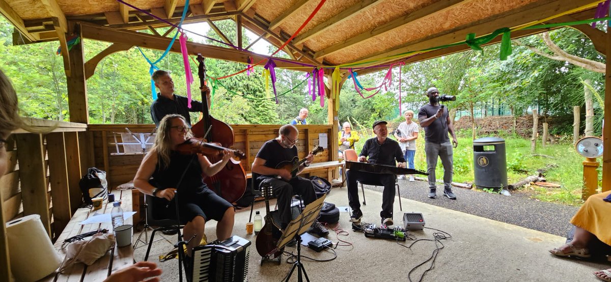 We had much fun playing at the Wilderness Picnic today - thanks to those who came to see us and for <a href="/MHA_Wilderness/">MHA The Wilderness</a> for having us! What a beautiful nature haven! 🌱 #bluegrass #klezmer #folk #Croydon