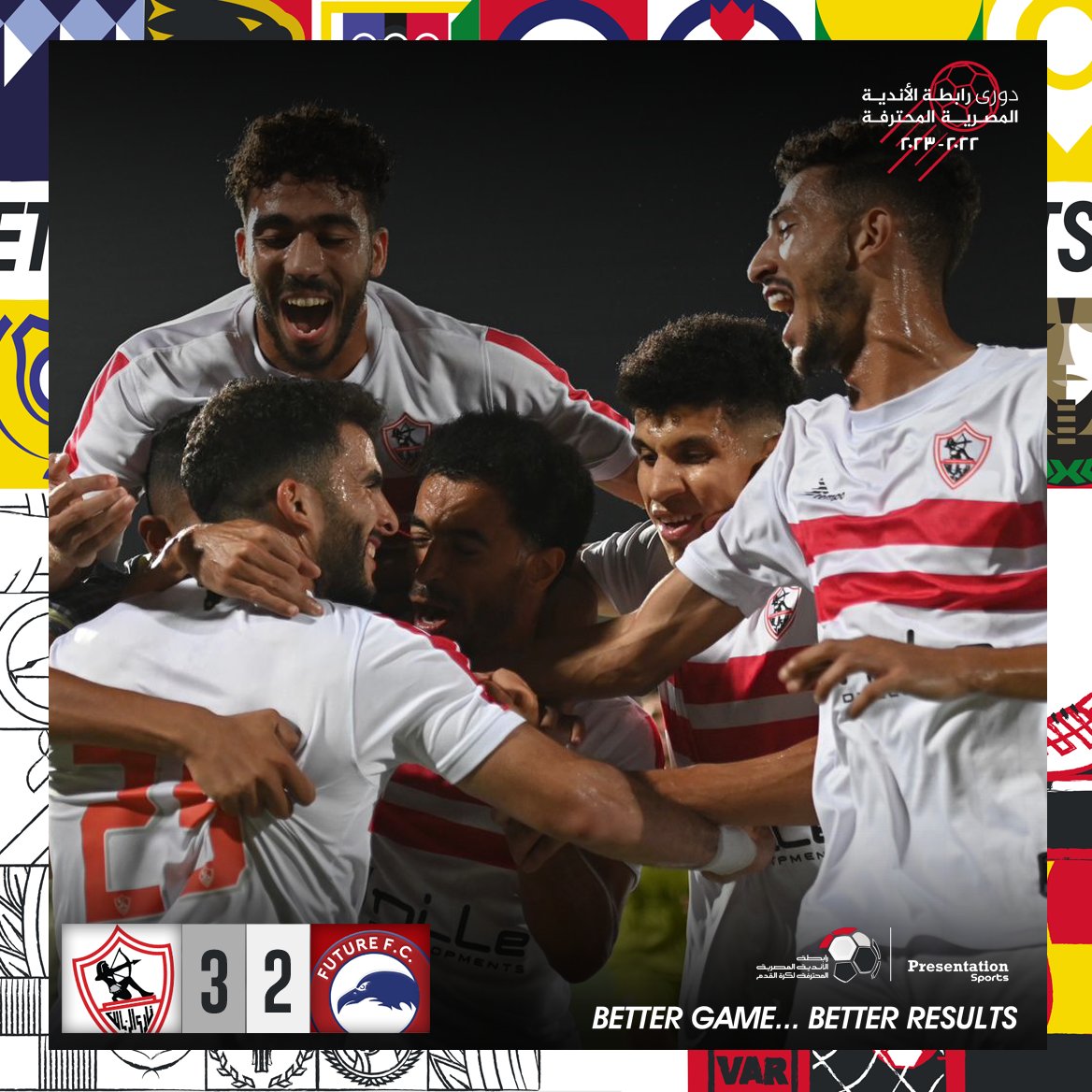 sportsunitedEg's tweet photo. ريمونتادا زملكاوية 🏹
الزمالك يحول تأخره أمام فيوتشر إلى فوز بنتيجة 3 - 2 🔴⚪️
#Presentationsports | #EPL https://t.co/c74dBdai4j