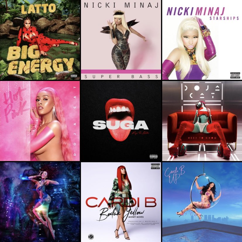 Female Rap Charts on Twitter "Billboard Hot 100 YearEnd Chart Solo