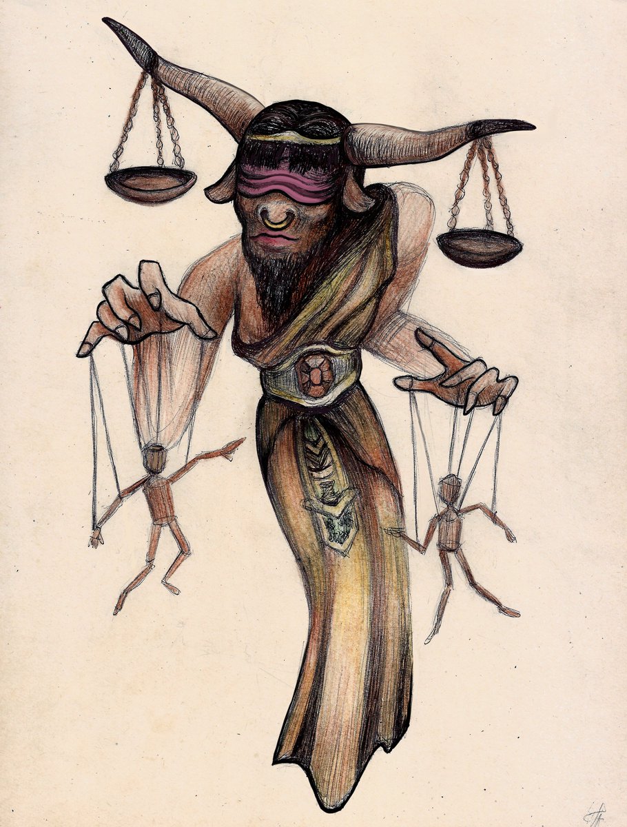 AntonConstanti's tweet photo. I still like how this Balance Minotaur drawing came out #wizard101 https://t.co/nHrdXpwO1E