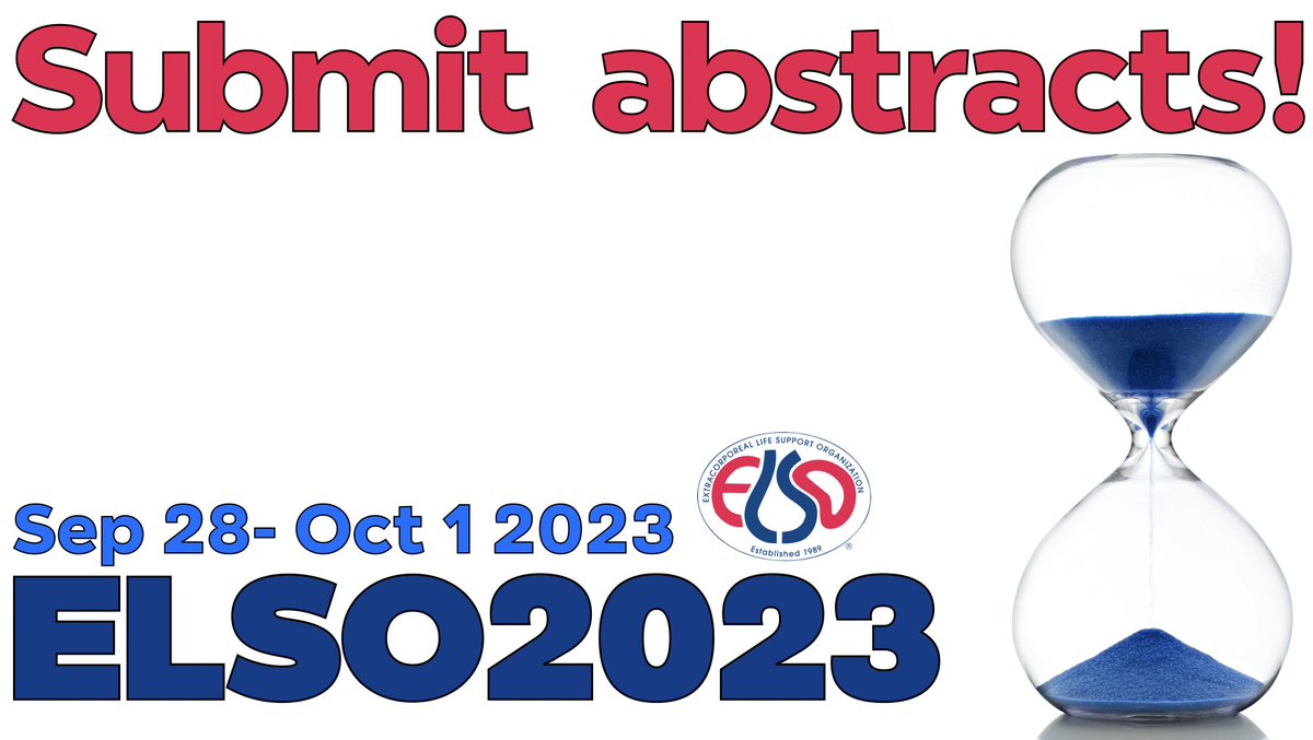 ⏳ Time is running!! You have 1 week to refine & submit abstract(s) for #ELSO2023, 34 @ELSOOrg annual conference!! Accepted abstracts will be presented live in special abstract breakout sessions, will be posted in conference app & published on @asaiojournal 🗓️ deadline July 15,