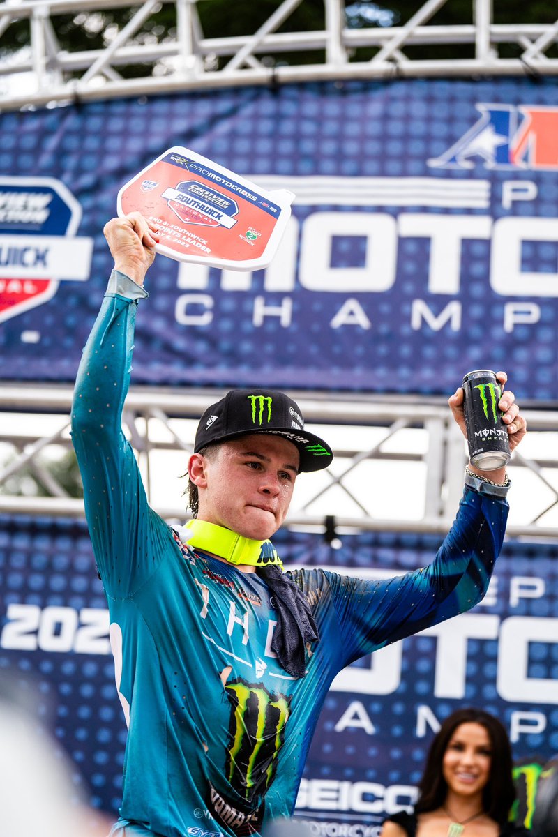 ProMotocross's tweet photo. .@DangerBoyDeegan leaves Southwick with the red plate and points lead in the 250 class 🛑 

#ProMotocross #SuperMotocross #Southwick https://t.co/wYvuskpvZt