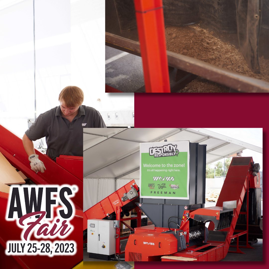 AWFSFair's tweet image. Destroy Responsibly returns to the AWFS®Fair 2023! ♻️🌳

#BuiltForThis #AWFSFair #AWFSFair2023 #AWFS