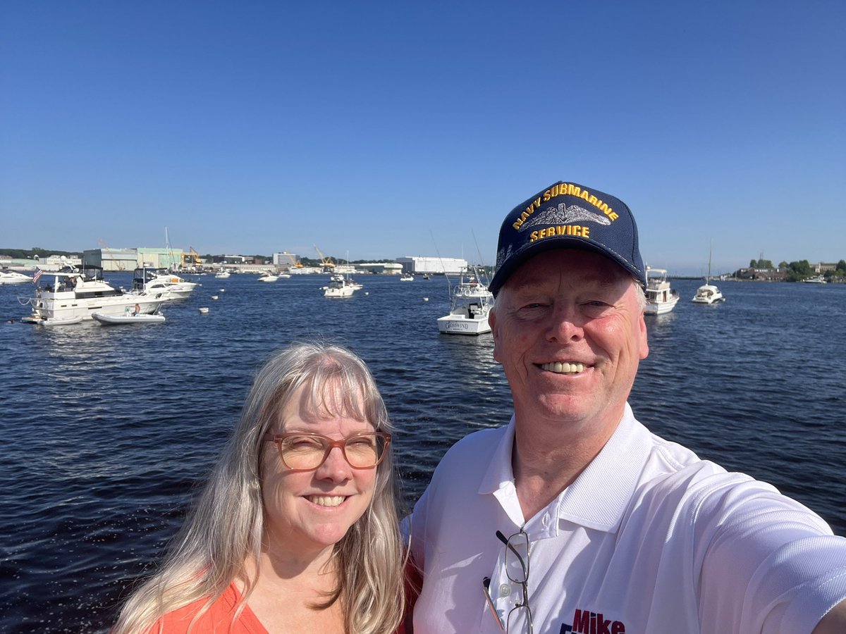 MikeFranceCT2's tweet photo. Beautiful day w/ Heather on the waterfront in New London at #SailFest https://t.co/VUCSgpr30q