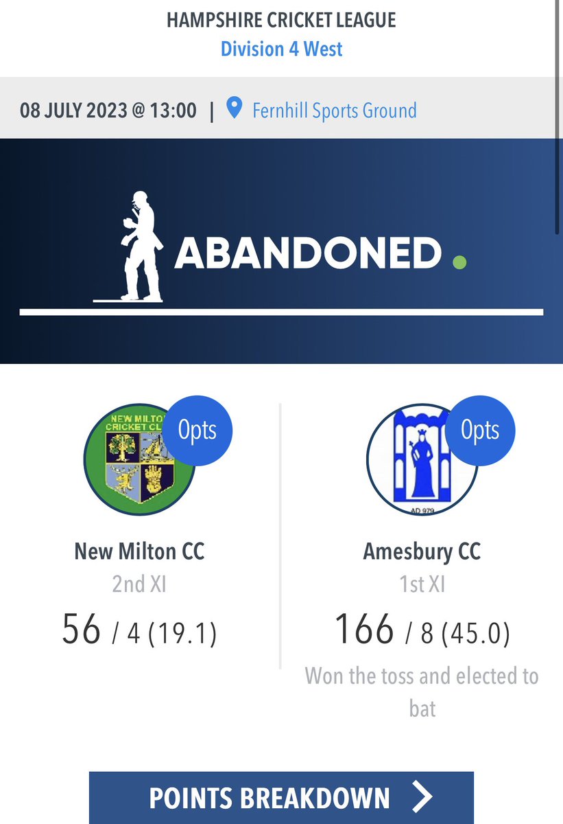 Amesbury CC tweet media