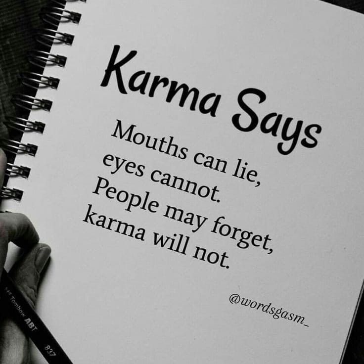 Karma says