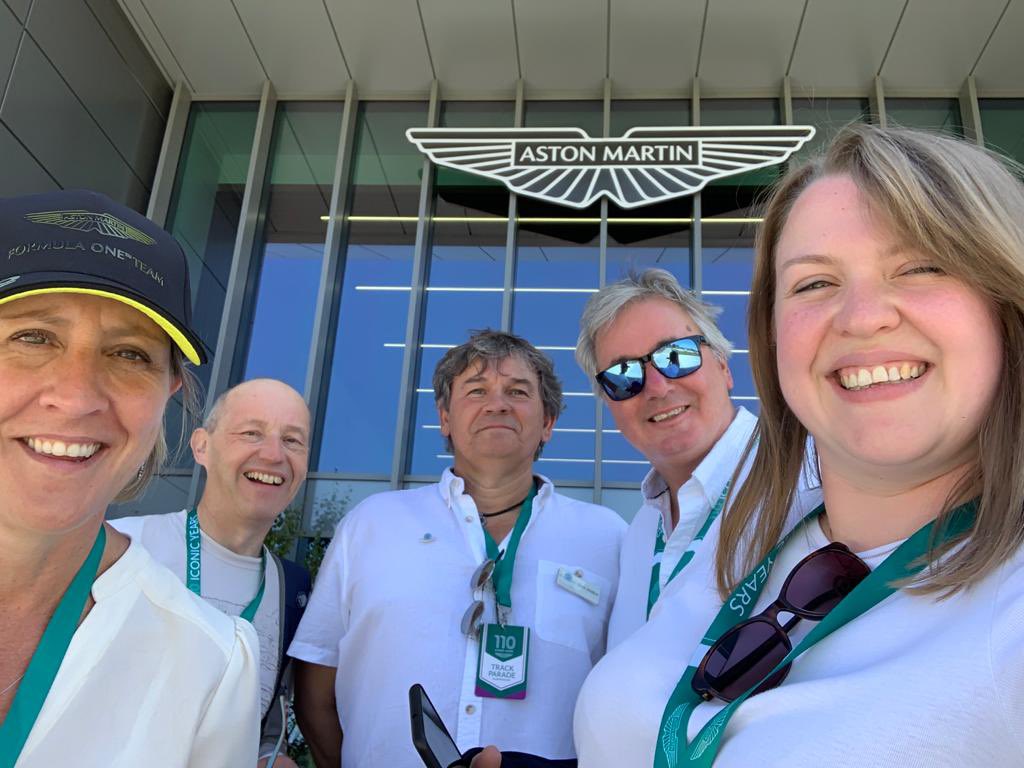 CraftyCurator's tweet photo. Fair to say this was a pretty exciting and amazing thing to be a part of! #AstonMartin #BritishGP https://t.co/lymsIUu1ML