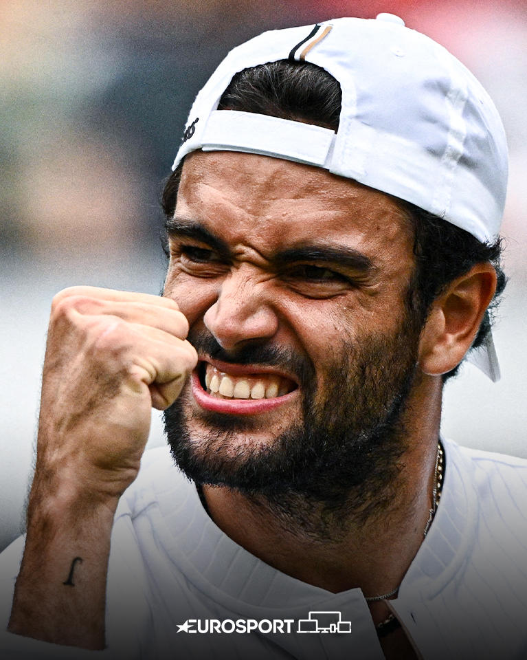 Eurosport_IT's tweet photo. Bentornato Mat, te lo meriti ❤️‍🩹⚒️

#Wimbledon #Berrettini https://t.co/xo9AhAlAfD