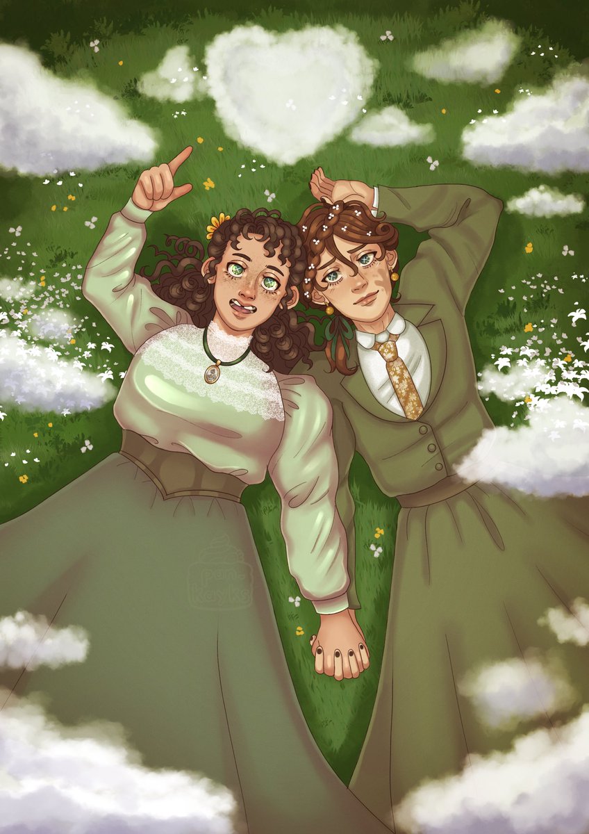 moongladecreate's tweet photo. 🌻🍯🐝

Here’s my EmmaMelly piece I made for @IDVhistorical !! It was such a fun project 😌💚

Go check out the zine to see all of the other amazing pieces !! (✿ᴗ͈ˬᴗ͈)

#IdentityV #IdentityVfanart #artzine #EmmaWoods #MellyPlinius #EmmaMelly #characterdesign #charactersheet https://t.co/DCMjGru8wt