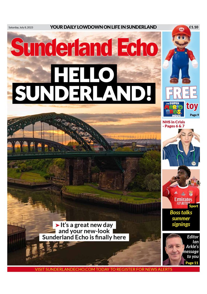 ChrisPageJPI's tweet photo. Another day, another @NationalWorld relaunch, Sunderland production dream team (&amp; I, not AI) breathing fresh life into revamped print products, one city at a time, with @SunderlandEcho and @shieldsgazette new look. https://t.co/WOy7G8MJe7