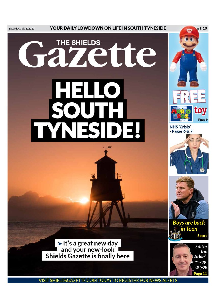 ChrisPageJPI's tweet photo. Another day, another @NationalWorld relaunch, Sunderland production dream team (&amp; I, not AI) breathing fresh life into revamped print products, one city at a time, with @SunderlandEcho and @shieldsgazette new look. https://t.co/WOy7G8MJe7