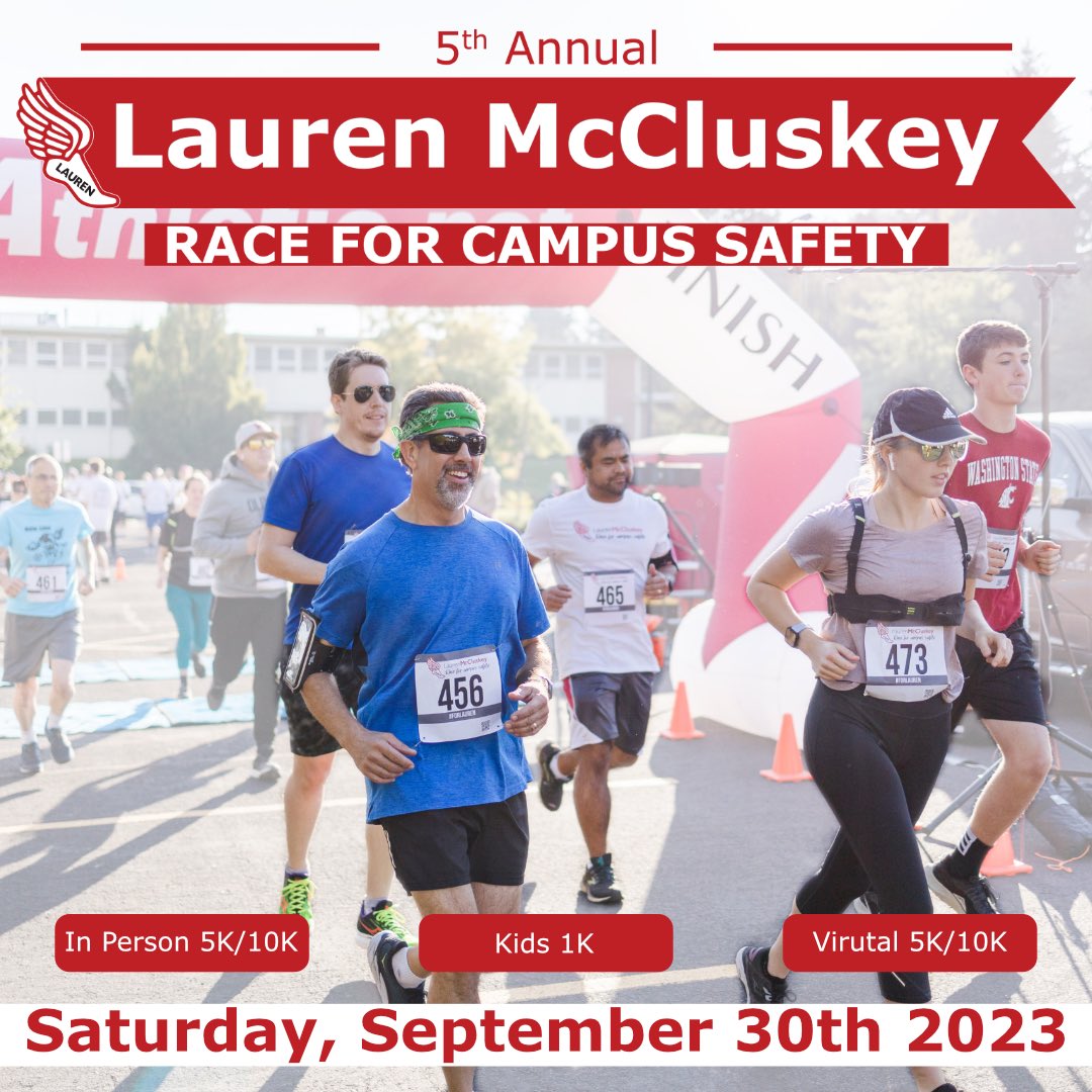 Race registration is now open for the 5th annual Lauren McCluskey Race for Campus Safety! To register please go to laurenmccluskeyfoundation.enmotive.com/events/2023-la… #ForLauren