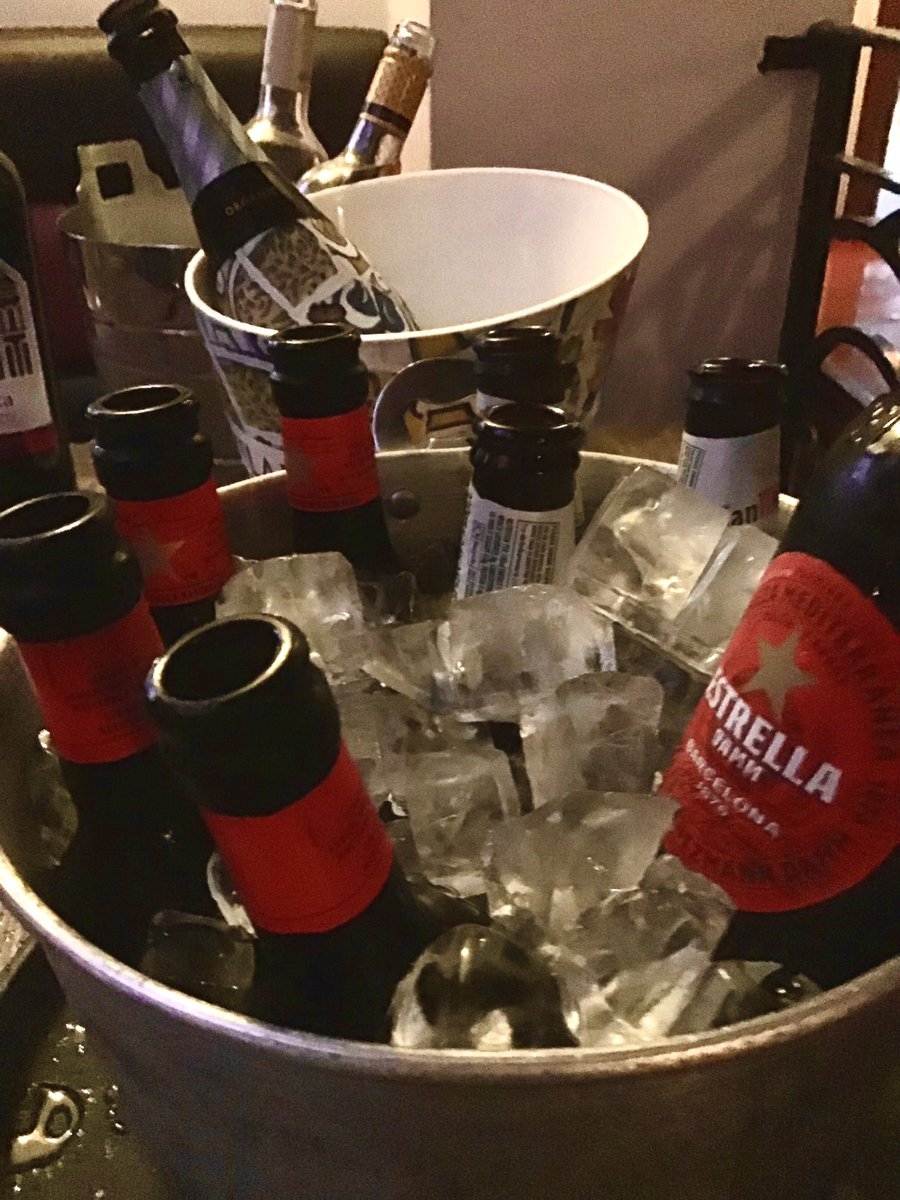 On a sticky night you need air conditioning and ice cold drinks!! #theplacetobe #icecold #aricon #tapas #spain #spanish #richmond #surrey #cerveza #beer #vino #foodies <a href="/EstrellaDammUK/">Estrella Damm UK</a>