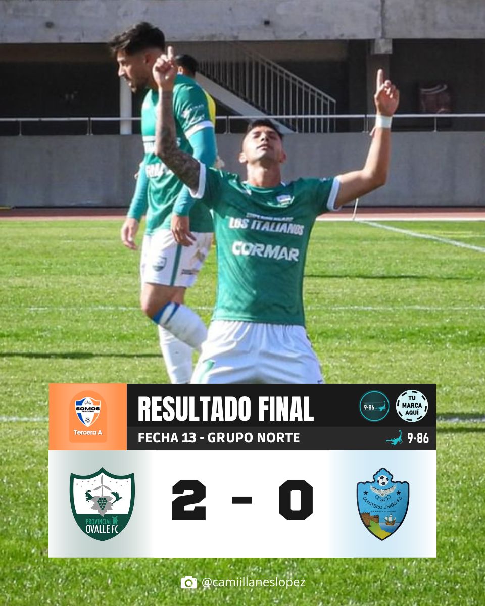 ⭕ ¡TERMINÓ EL PARTIDO!

#ProvincialOvalle se impuso 2 - 0 a #QuinteroUnido por la Fecha 13 del Grupo Norte.

👀 ¿OPINIONES?

.
.
.

📸 @ camiillaneslopez

————————————————————
#SomosTercera #TerceraA #TerceraB
————————————————————