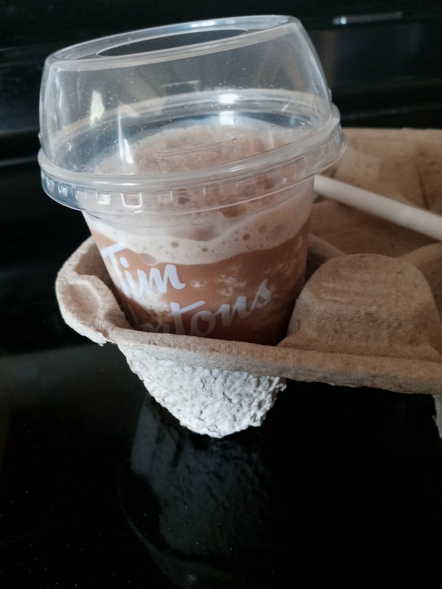 lane2u's tweet photo. @TimHortons This is how the ice capps have been filled the last 2 days! They said they were instructed to stop filling them up. Might as well raise the price and fill them, as this seems disingenuous! #notcool #Tims #icecapp https://t.co/T2wHMcfwP8
