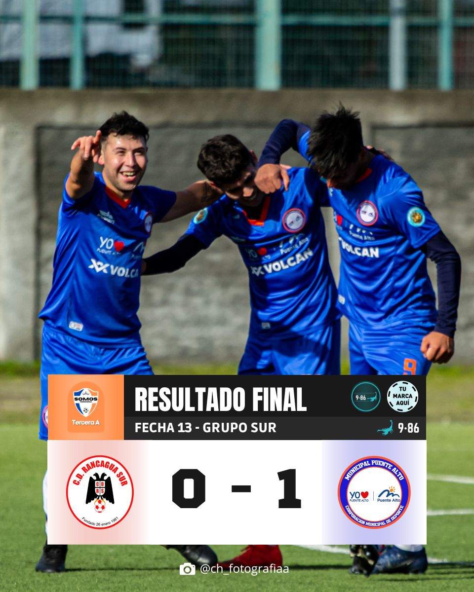 ⭕ ¡TERMINÓ EL PARTIDO!

#MunicipalPuenteAlto se impuso 1 - 0 a #RancaguaSur por la Fecha 13 del Grupo Sur.

👀 ¿OPINIONES?

.
.
.

📸 @ ch_fotografiaa

————————————————————
#SomosTercera #TerceraA #TerceraB
————————————————————