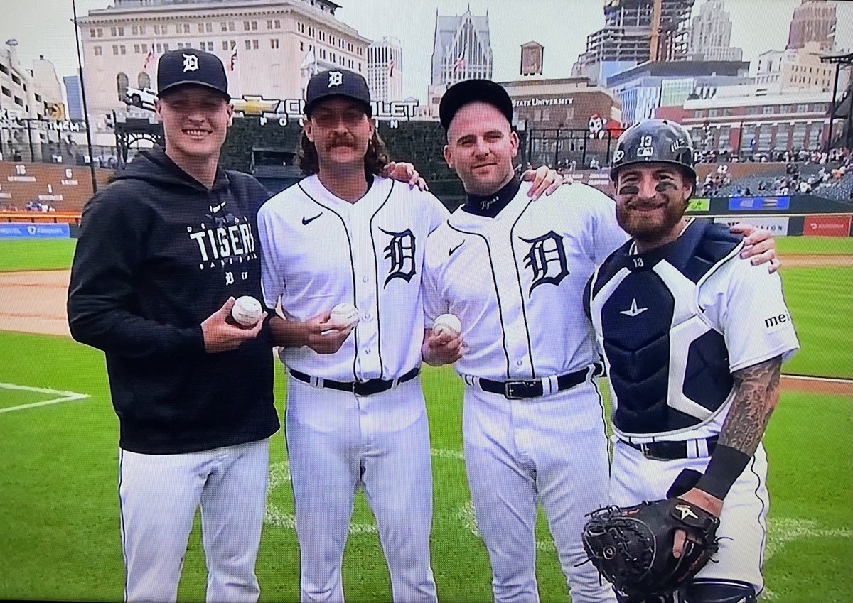 TomMazawey's tweet image. Congrats to these dudes for throwing the 20th combined No Hitter in MLB history, first in Tigers history! #Manning #Foley #Lange #Haase #RepDetroit @woodwardsports