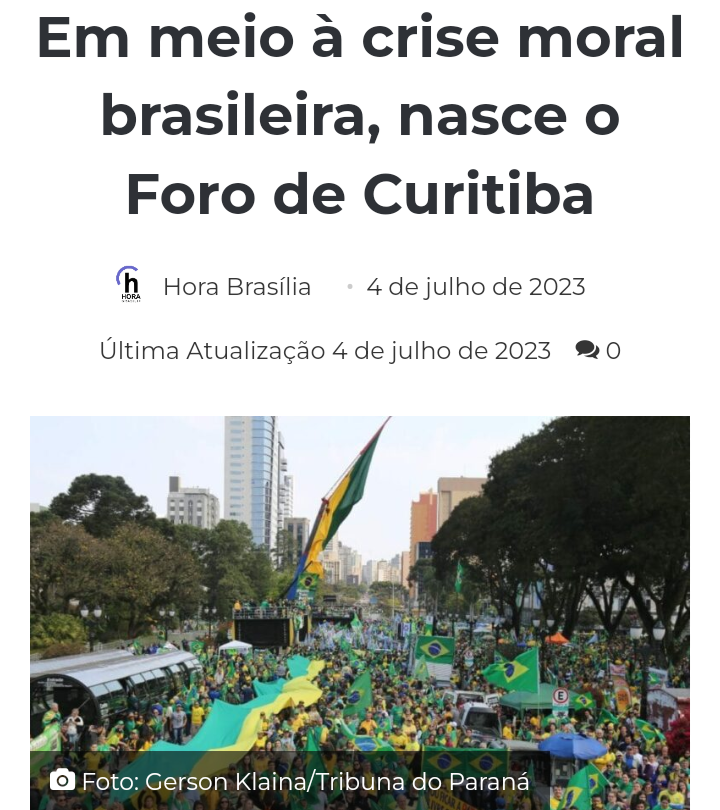CiDireita's tweet image. 🇧🇷"O Foro de Curitiba tem suas raízes firmemente plantadas em valores éticos, morais e princípios cristãos, e reforça o direito inalienável de todos os cidadãos à liberdade. Em uma cidade que foi o palco inicial da mais extensa operação anticorrupção do Brasil, onde o atual…