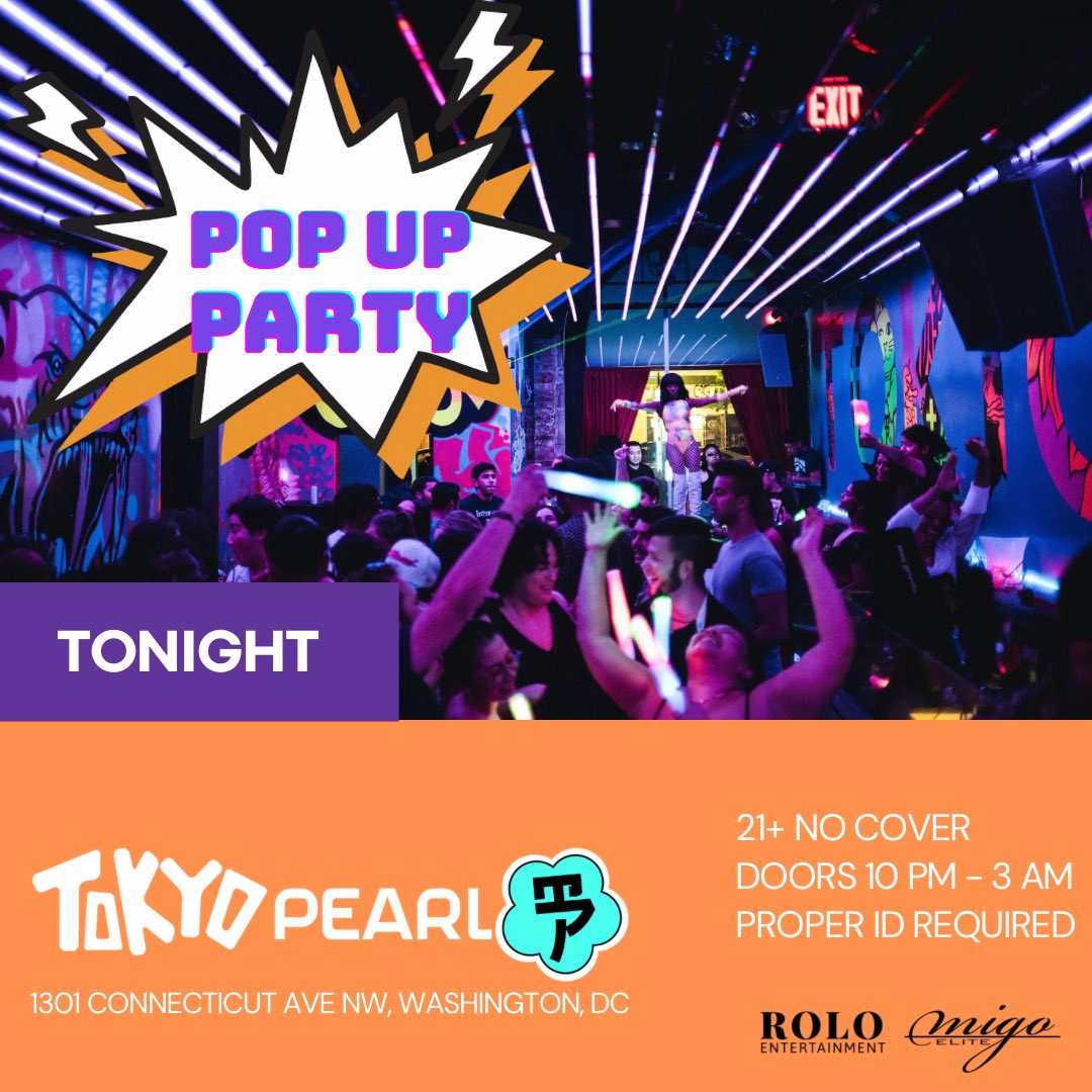 The move for tonight! Tokyo Pearl @ 1301 Connecticut Ave NW, #DC