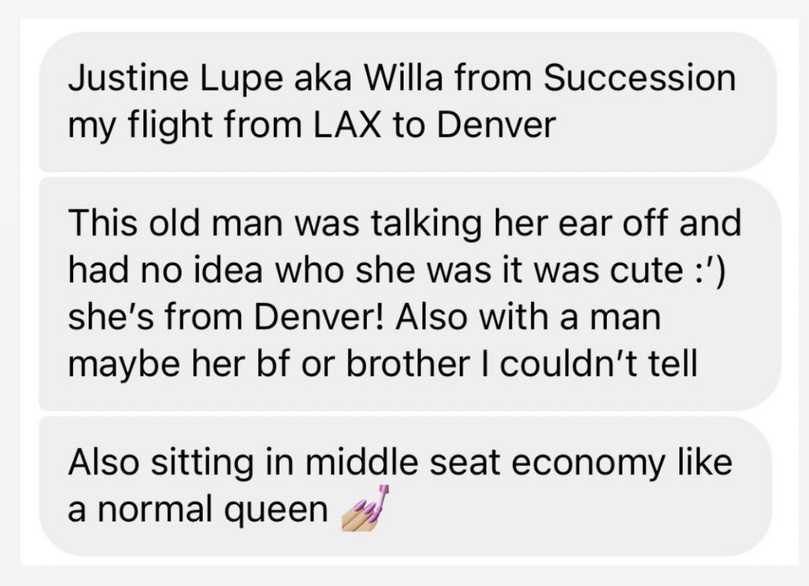 DeuxSuccession's tweet photo. ‼️N E W 
📍Justine Lupe (Willa Ferreyra)

#Succession https://t.co/DFLlRVlKnw