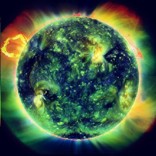 WALASIA's tweet photo. Earth's Sun photographed from outer space. Amazing. #noorscience https://t.co/A0x4ymKv4R