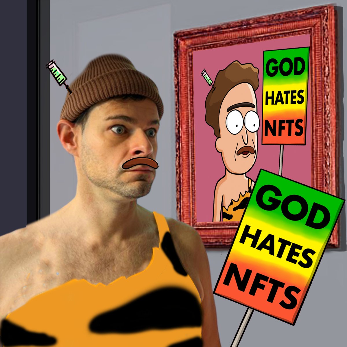GM! The GodHatesNFTs is a collection of 10,000 unique NFTs were created by anonymous Twitter account GodHatesNFTs. Collection was launched in March 2023 generating over $1mln in sales. Proceeds from the collection were donated 2 Christian charity🙏 that opposes NFTs❌.