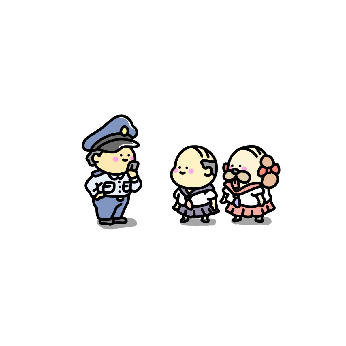 7月9日（日）☁☔
逮捕されるような悪いことはしていないけれど、ポリがパクる気満々でやって来た👴