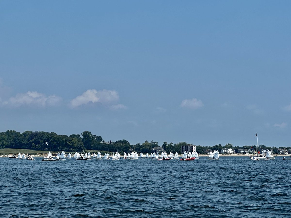 southportglobe's tweet photo. PYC OptiRumble 2023 #southportct #fairfieldct #juniorsailing #optisailing https://t.co/sdQqfEIt42
