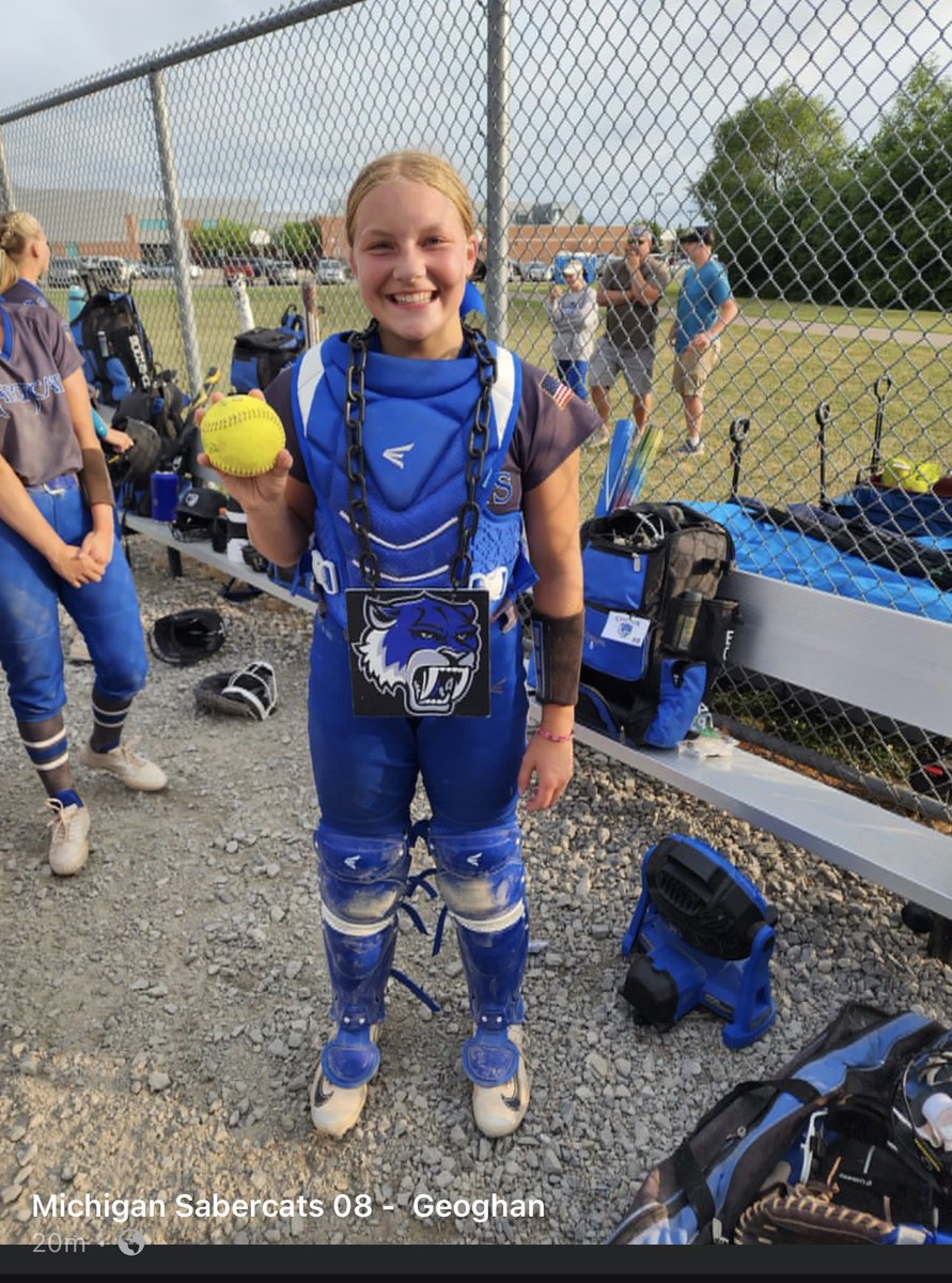 Congrats <a href="/emily_postema0/">Emily Postema</a>!!   💣 for her Sabercats team this weekend!