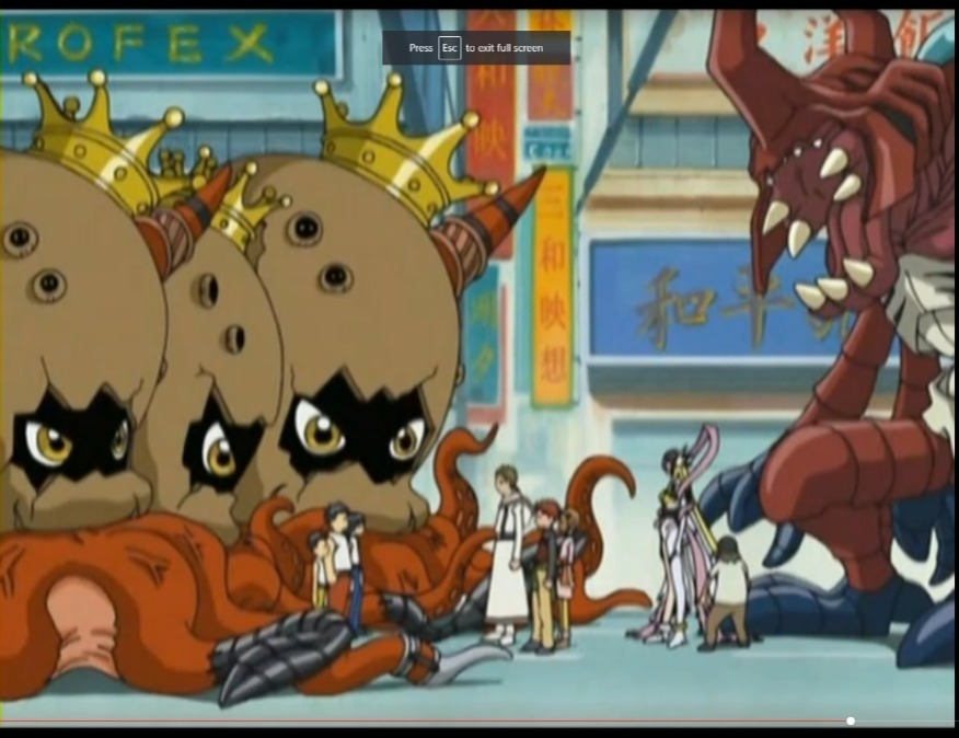 Mamecro's tweet photo. Watching Digimon 02 again and I found this frame XD
@NoContxtmon https://t.co/PSJb8SL4Af