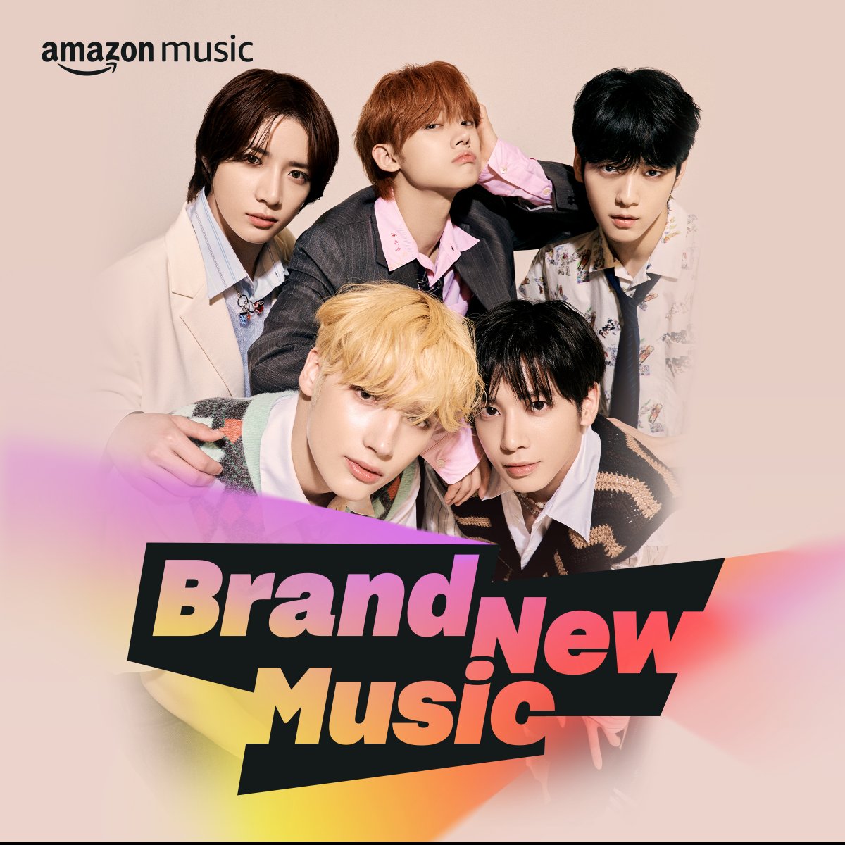 TXT_bighit's tweet photo. Oh God We got the cover of @amazonmusic ‘Brand New Music’ Playlist🎵

💿 https://t.co/x0zRFn3O16

#투모로우바이투게더 #TOMORROW_X_TOGETHER #TXT #JonasBrothers #DoItLikeThat https://t.co/DJ49HVUaot