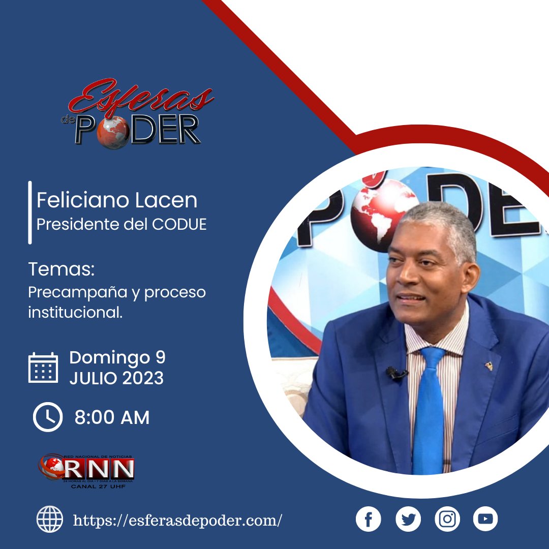 ¡Sintoniza @esferasdepoder_27 por <a href="/rnncanal27/">Canal 27 RNN</a> este domingo 09 Julio a las 8:00 AM