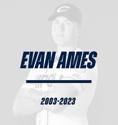 We are saddened to learn of the passing of Evan Ames, 2023 Chipola Baseball alum. Evan was a great teammate and will be missed by all. The thoughts and prayers of Chipola Nation are with his family and loved ones.