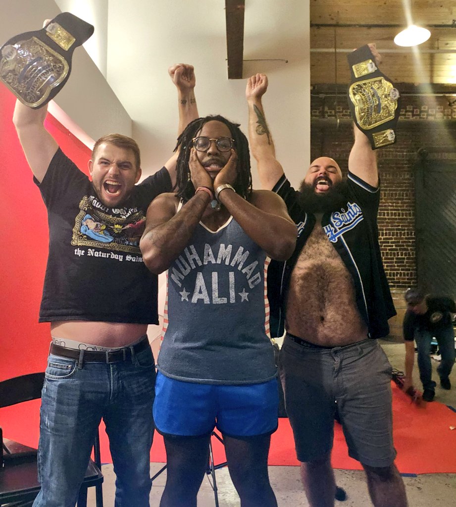SugarDunkerton's tweet photo. I didn't know I was babysitting tonight.....@NextGenTN #WrestleWars

#LostBoys
#SugeD
😑 https://t.co/u4Gpeafaa9