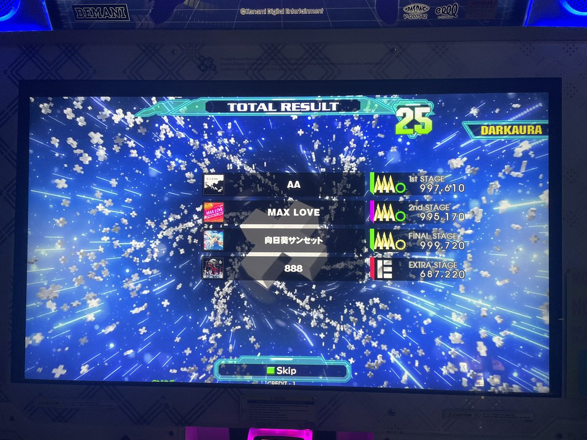 DarkAura95's tweet photo. Finally got a PFC on #coldstartchallenge, lol! On the best chart of the set!
#DDR https://t.co/RrM8GOD73D