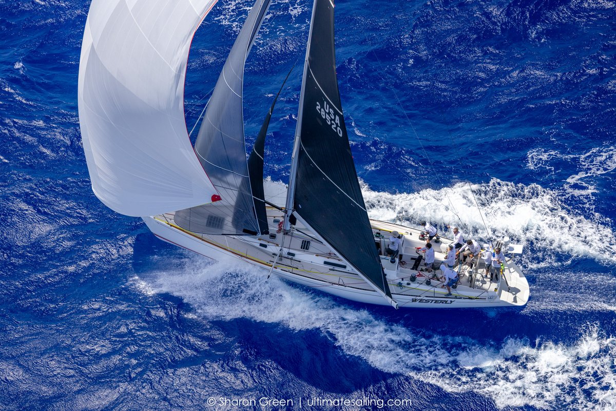 Fast Finish for the First Fabulous Fifty, WESTERLY! Finished on 08/Jul/23 at 15:06:02 for an elapsed time of 9:05:06:02, they now hold their breath to wait for all the other boats to finish to see how they will end up on the leaderboard! 

Photo: Pam Davis (dock) and Sharon Green