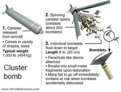 AndyBxxx's tweet photo. 🔴 WHY CLUSTER BOMBS IN UKRAINE IS A HIDEOUS IDEA:
The Biden regime has OK’d the supply of cluster bombs to Ukraine. 

The use of cluster bombs is prohibited by 120 nations, including most UN states. 

All bombs are bad, but these are viewed as particularly bad for a number of reasons, the main two being:

1️⃣ They are indiscriminate: dozens of small bombs are released by each canister, spreading randomly without precision, often killing innocent civilians at a high rate;

2️⃣ They have a high failure rate, with a large percentage not exploding on impact — this means they lie dormant, often for decades, waiting to kill anyone who steps on one.

🔴 LAOS: A CASE STUDY OF MISERY
The US dropped so many cluster bombs on Laos during the Vietnam War that is became the most bombed country in the world. 

Shockingly, the US was never at war with Laos — the bombs were dropped to stop Vietnamese using the Ho Chi Minh Trail along the border.

80 million unexploded cluster bombs remain in Laos today, killing men, women and children every year. It is estimated that 35% of Laos is littered with UXO (unexploded ordinances) to this day.

There are reportedly 300 casualties every year, 40% of whom are children. 

Even despite Washington just a year ago describing the use of cluster bombs as “a war crime,” the fact that the Ukraine gov’t is even agreeing to use such munitions on their own land is absolutely mind boggling. 

If cluster bombs are used in any number across Ukraine, the country will face a massive struggle in the decades to come, just as Laos does to this day, half a century after the Vietnam war.